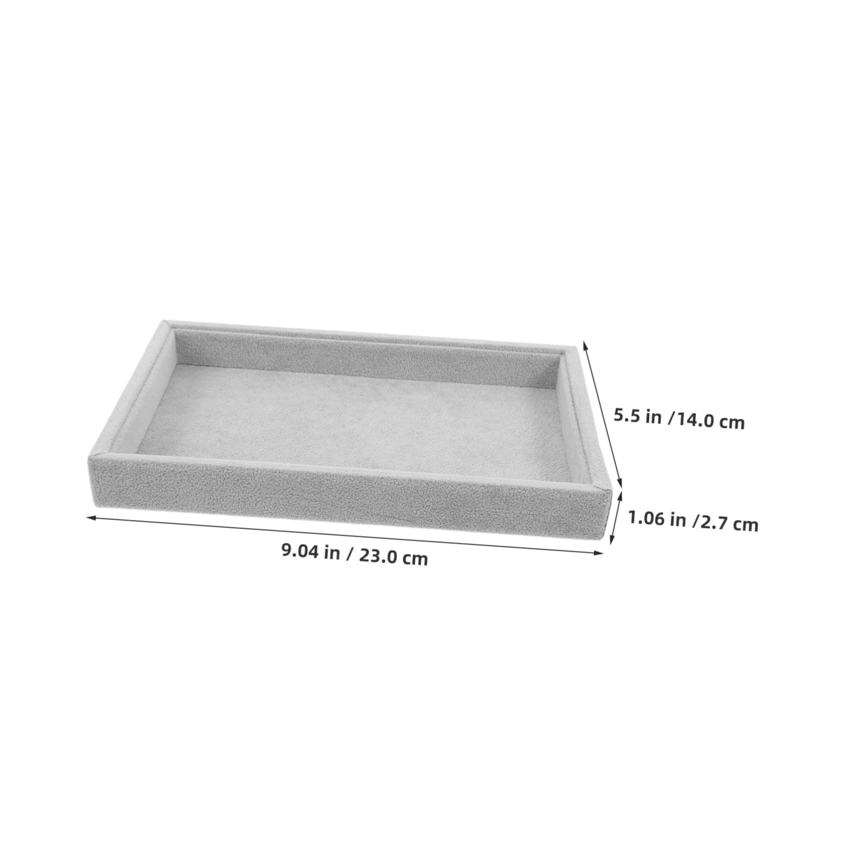 Bandeja Organizadora de Anillos y Collares de Terciopelo Apilable, Protección Suave y Optimización de Espacio para Colecciones Personales, Paquete de 2 Piezas