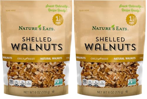 Image of Nature's Eats Walnuts, 6 Ounce (Pack of 2)