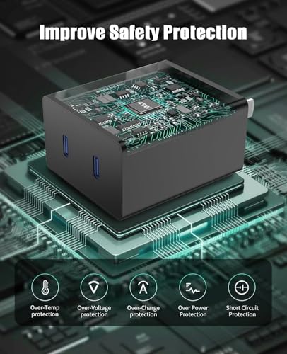 45W Dual Super Fast Charging Block and Long USB C to C Cable 10ft,Type C Wall Plug and Android Phone Charger Cord for Samsung Galaxy S26 Ultra/S25/S24/S23+/S22 Plus/S21/Note 20/iPhone 17 16 15 Pro Max - image 5