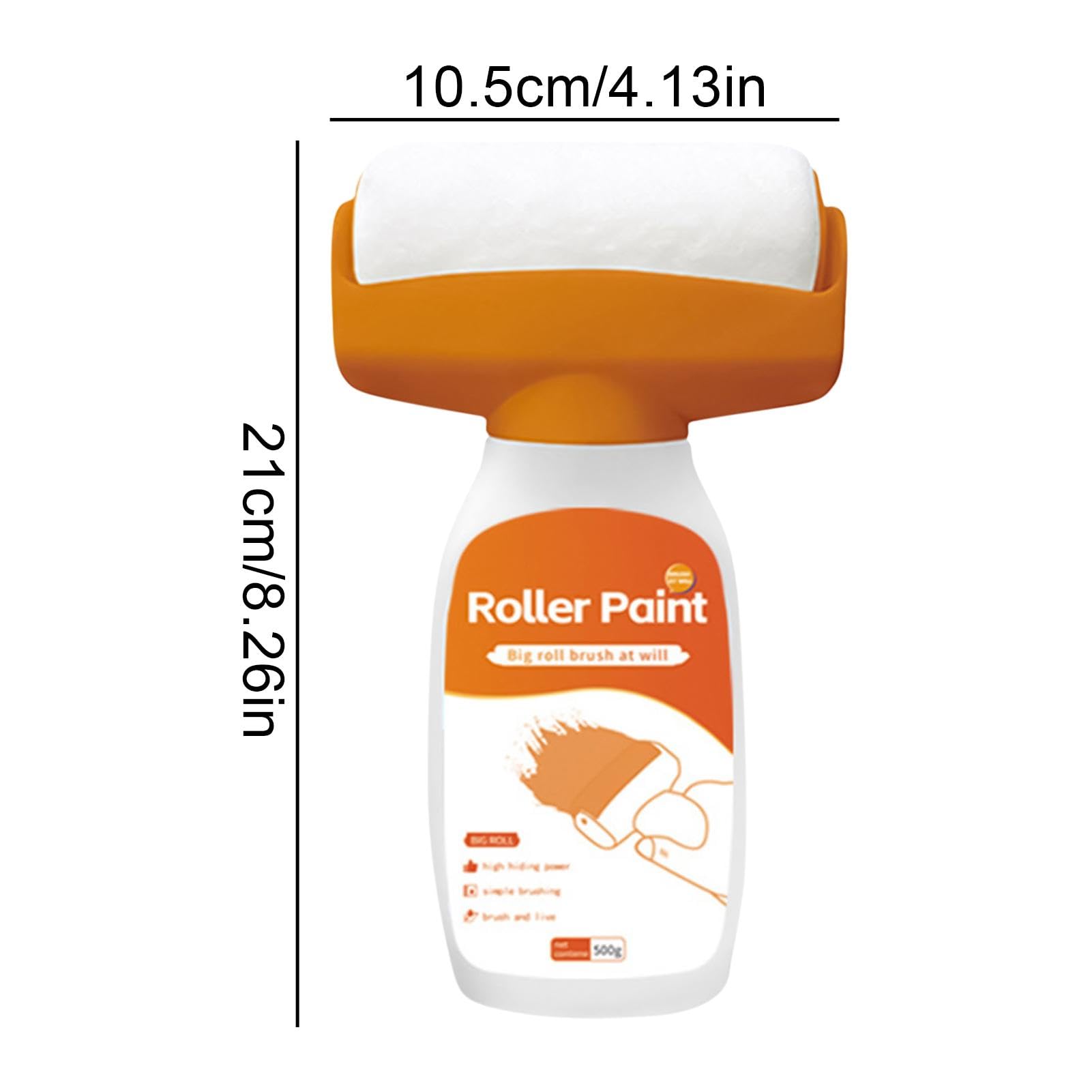 Rullo Riparazione Pittura 2-in-1 Inodore Portatile Asciugatura Rapida | Verniciatura a Rullo per Riparazioni Per Interni, Esterni, Casa, Cucina, Mobili, Porta, Falegnameria, Riparazione Pareti