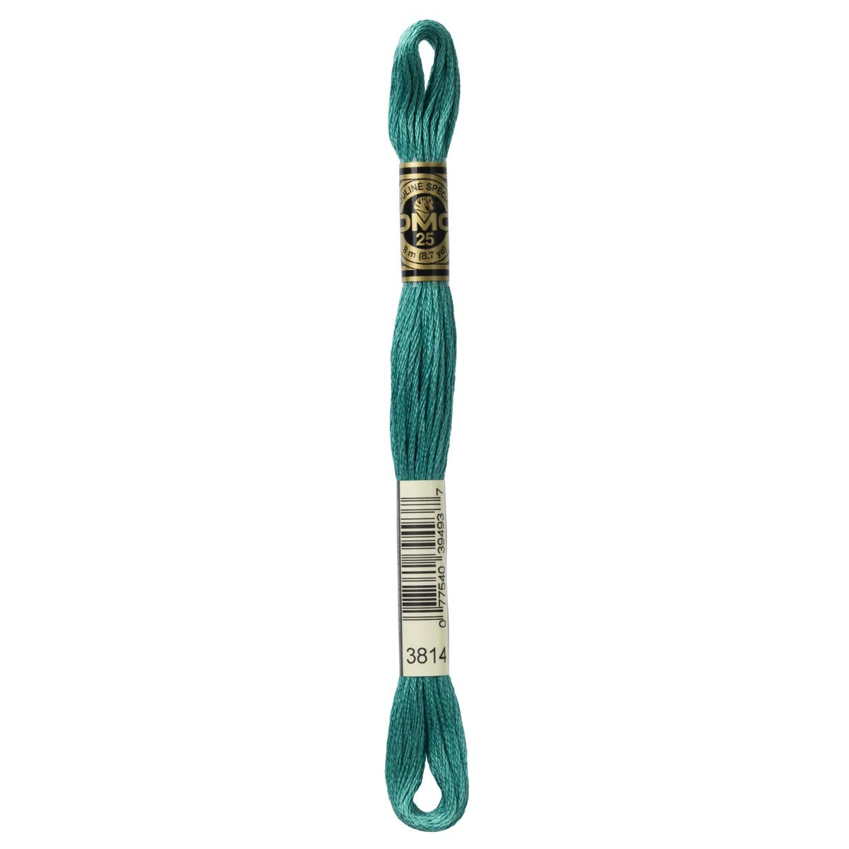 DMC Embroidery Floss Mouline Stranded Cotton Thread for Hand Embroidery and Sewing - Colour No: 3814-5 x 8m Skeins — image 1