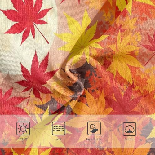 Joisal Vibrant Autumn Maple Leaves Toddler Underwear Floral 2t Cotton Cute Panties Girl Cartoon Undies Kids Briefs3