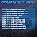 Door Weather Stripping Seal Compatible with 2007-2014 Chevy Avalanche Suburban GMC Yukon Escalade,Rubber Front Door Weatherstrip Replace#22766409 22766410 Driver & Passenger