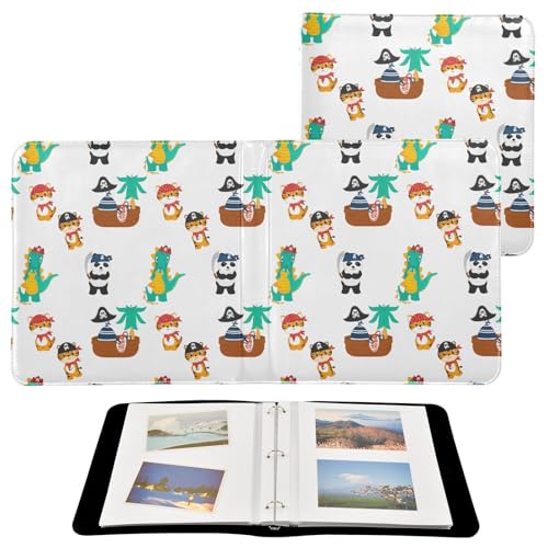 JUMBEAR Grande album fotografico autoadesivo con 20 pagine, album fai da te, per matrimoni, famiglia, bambini, vacanze, dinosauri dei cartoni animati