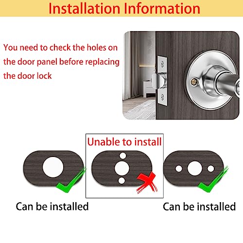 Qrity Runde Türgriff-Kombi-Garnitur, Sichtschutz-Türhebel, Türgriff Eingangsschloss, Für Außen- und Haustüren Hebel-Türgriff, Schlösser für den Badezimmereingang-Silber