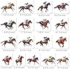 Horse Racing Centerpiece Sticks 17 Pieces Horse Race Party Table Toppers Derby Day Decorations Racehorse Party Supplies for Run for The Roses Racing Birthday Party Decor #1
