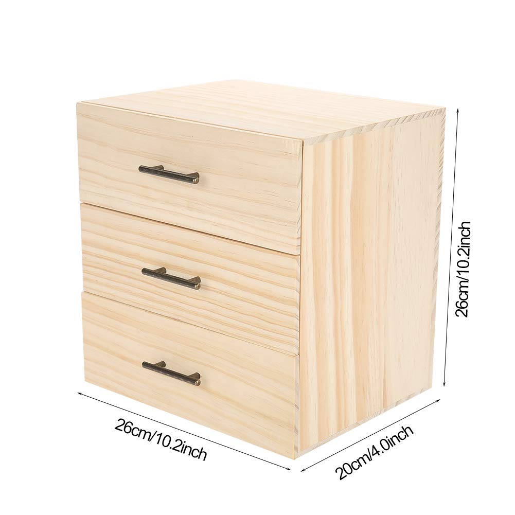 Dioche Holz-Aufbewahrungsbox für ätherische Öle, 90 Fächer, dreistufig, für ätherische Öle, mit herausnehmbarem Innenfach, ideal zum Aufbewahren und Präsentieren Ihrer ätherischen Öle
