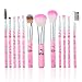 YINUO Sailor Moon Card Sakura Game of Thrones Hello Kitty Foundation Blending Powder Eyeshadow Blush Cosmetic Makeup Brush Set Pack of 8 (Hello Kitty)