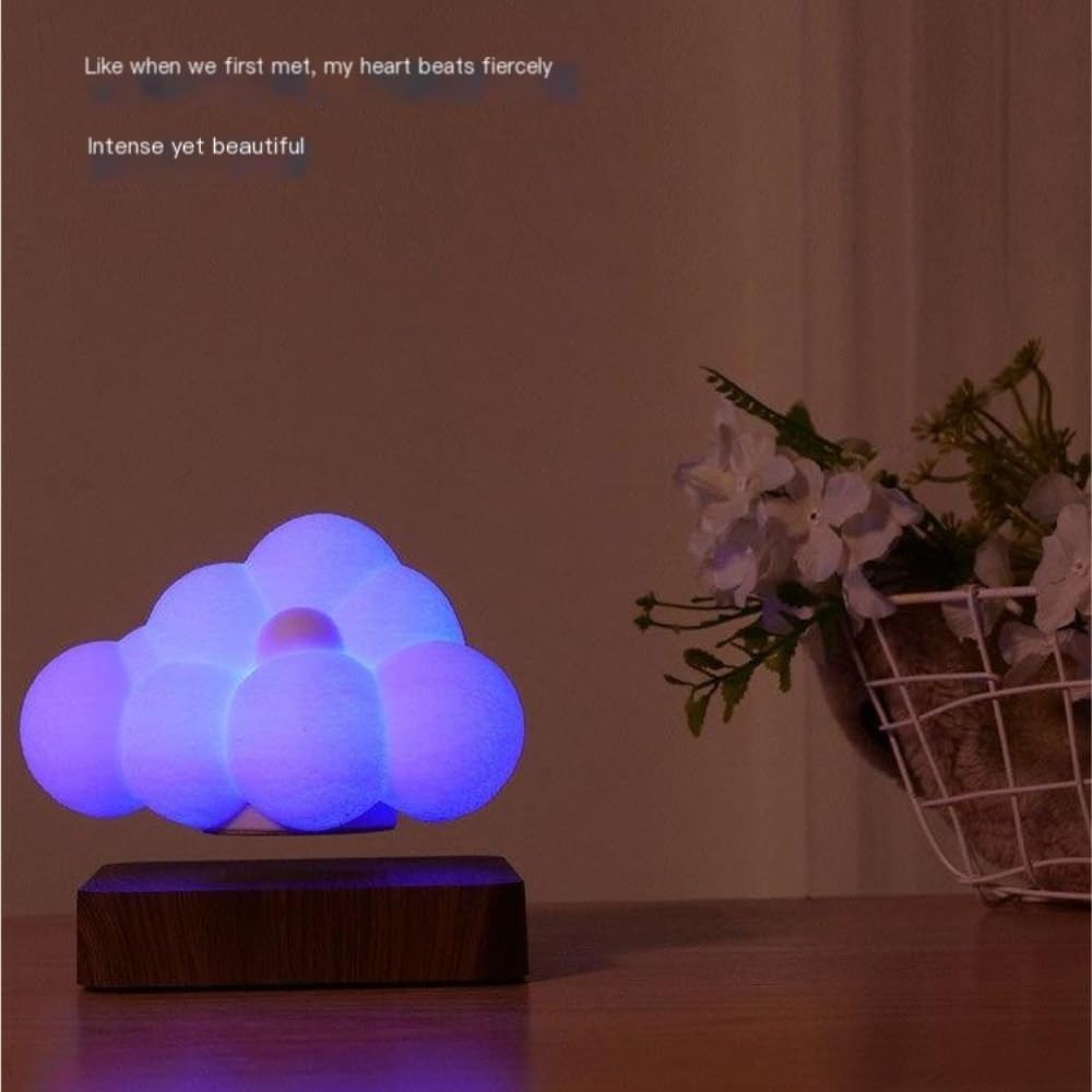 Improve Magnetic Levitation Cloud - Shaped Ambient Light | Multi - Scene Decor | Romantic Gifting Choice