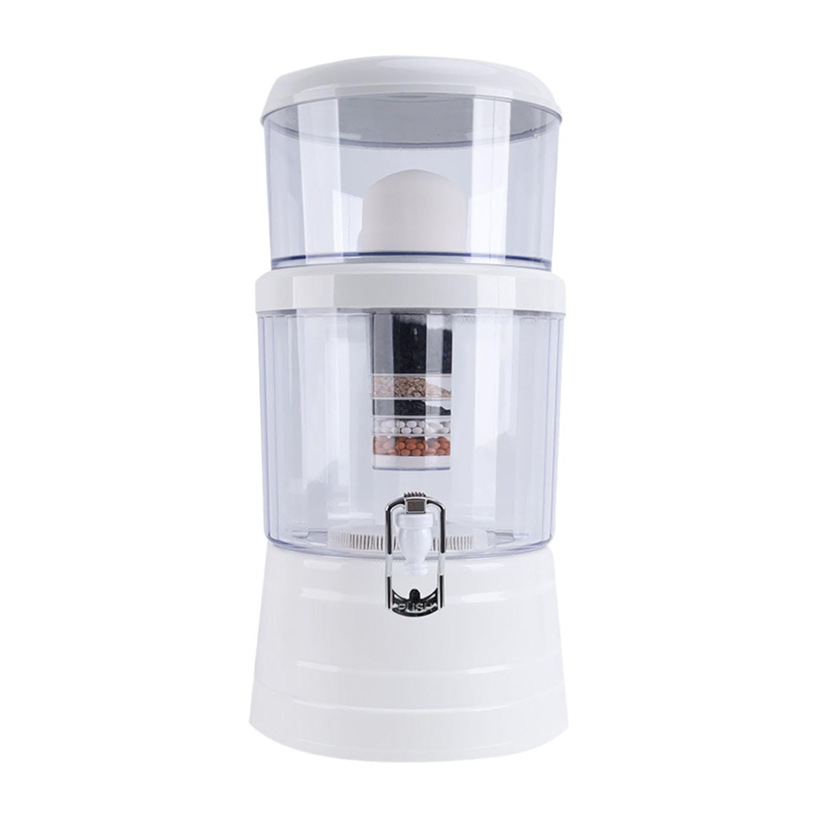 Wasserfilter Spender, 16L Wasserfilter Pitcher, Tischwasserfilter