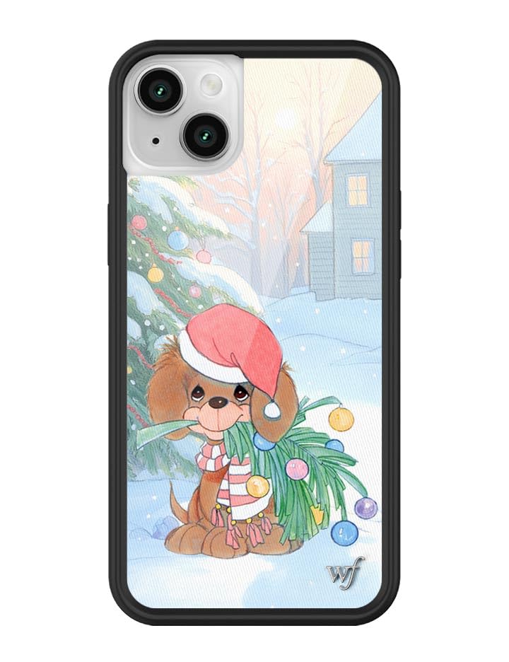 Coque iPhone 14 Wildflower fini les écrans brisés pare-chocs noir