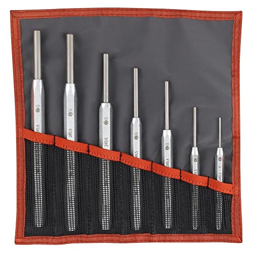 Facom - Jeu de Chasse-Goupilles - 251A.JT9 - Jeux d'Outils de Frappe - Kit Outillage - Pose ou Extraction d'un Élément Bloquant - Matériau Robuste et Durable - Présentation en Trousse