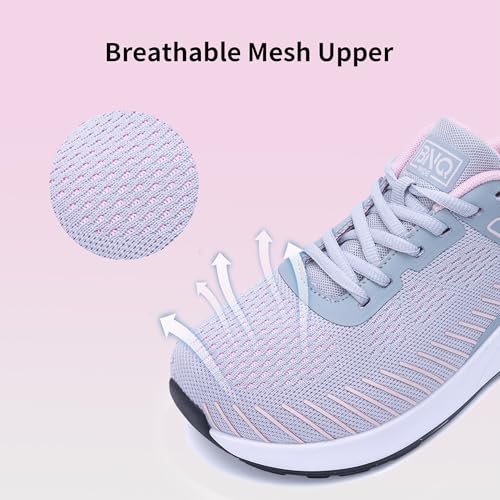 Image of MEHOTO Womens Wide Toe Box Shoes Walking Sneakers with Arch Support Fashion Tennis Shoes for Swelling Bunion Plantar Fasciitis