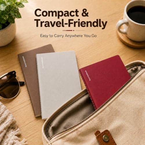 Image of Logz Notebook Set | 100 x 180mm - 3 Notebook Combo | 100 GSM, 72 Pages Each | Durable Binding Pages for Office, College, School, Journaling, Meeting & More