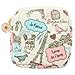 HEALIFTY Sanitary Napkin Storage Bag Zipper Nursing Pad Holder Tampon Bag Sanitary Organizer (Tower and Bird)
