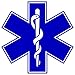 Star of Life EMS EMT paramedics sticker decal 4" x 4"