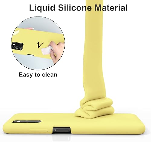 Miniatura 3 de SYMOCA Liqiud - Funda de silicona para Samsung Galaxy A03S de silicona sedosa, delgada, de cuerpo completo, a prueba de golpes, con forro de