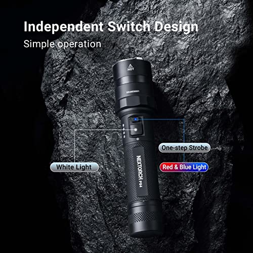 Nextorch 3000 Lumens Rechargeable Multi-Light Source Type-C Usb Mini Led Flashlights Compact Edc Warning Torch P84 #TOP5