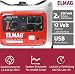 ELMAG Inverter Stromerzeuger SEBSS 3000Wi 2,6 kVA Benzin Stromgenerator mit 4-Takt-Motor, leise & kraftvoll Stromaggregat mit ECO-Modus, 2 x 230V, USB & 12V Für Camping, Outdoor & Notstrom
