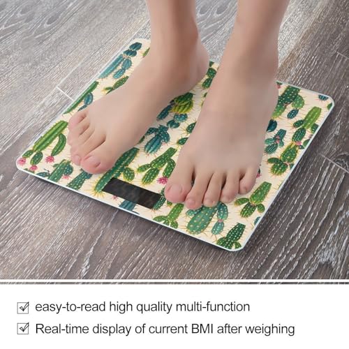 Báscula Digital de Baño Inteligente con Diseño Cactus miniatura 5