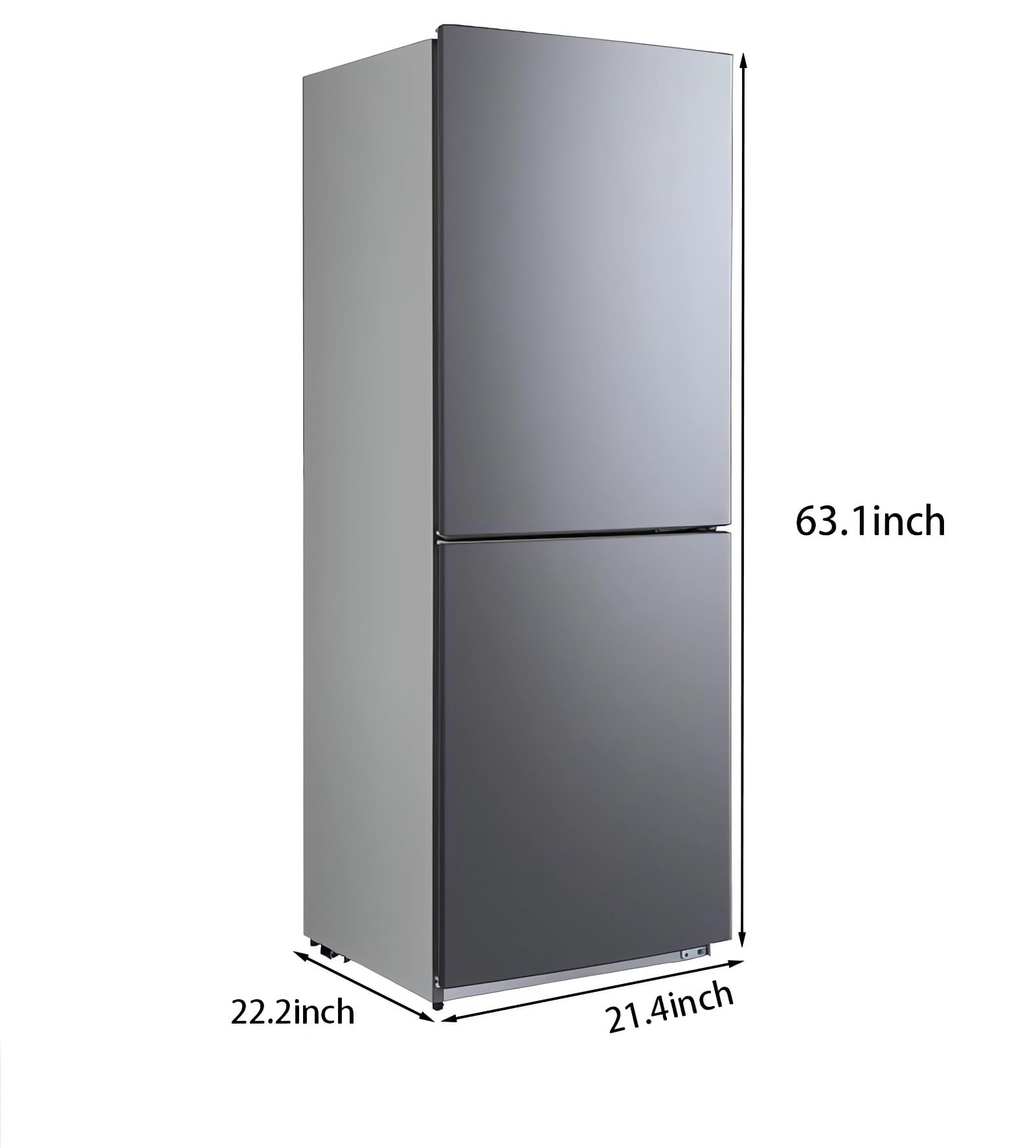 Ecozara Double Door Retro Refrigerator With Freezer 7.5 Cu.Ft Low Noise Versatile Door Storage With Adjustable Remove Shelves Or For Dorm,Living Kitchen Bedroom,Room on Fridge.com - View 6