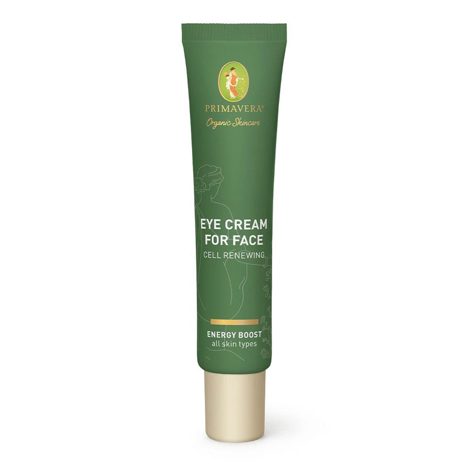 PRIMAVERA Krem pod oczy do twarzy – Cell Renewing 25 ml – naturalny kosmetyk – bardzo skuteczny krem do oczu i twarzy do wszystkich rodzajów skóry – odnowienie komórek oczu i twarzy – wegański