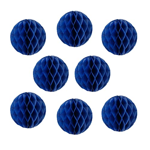 8pcs 10 inch Royal Blue Honeycomb Balls Tissue Paper Honeycomb Balls