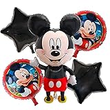 LOVSONG 5 PCS - Birthday Party Balloons - Large Size Mickey Mouse Character Foil Balloon - Adult & Kids Party Theme Decorations