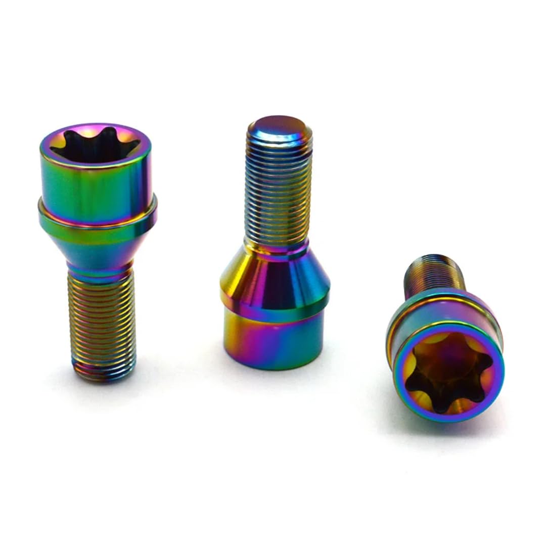 Śruby do Kół dla BMW, dla Mini, Śruba koła z gniazdem stożkowym Torx M14x1,25, tytanowa