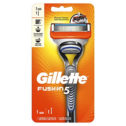 Gillette Fusion5 Menâs Razor Handle + 1 Blade Refill