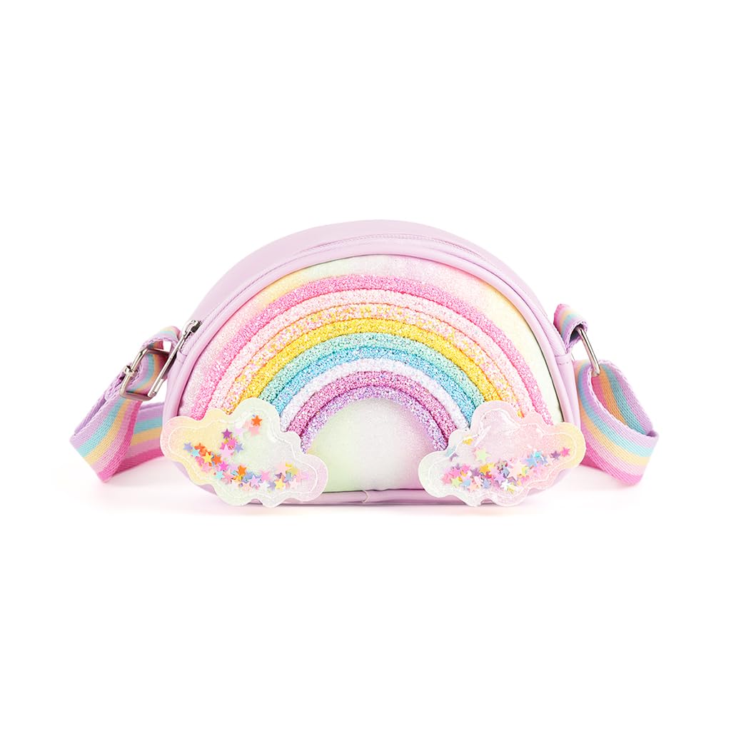 Toddler Purse for Kids Gift Little Girls Purses Cute Small Rainbow Crossbody Bag Birthday Gifts-Pink