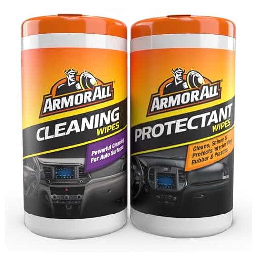Armor All Car Cleaning Wipes and Protectant Wipes, Interior Car Wipes -50 Count (Pack of 2)