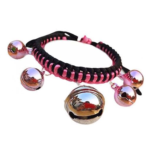 PETANGEL Hand Woven Dog - Cat Bells Collar Necklace