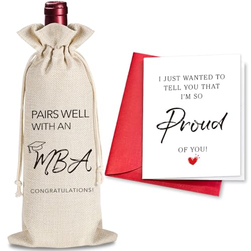 Bolsa de vino de graduación para decorar mesas de fiesta y regalar a mujeres graduadas