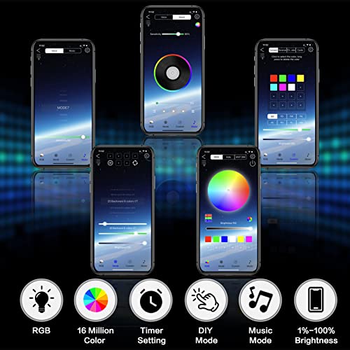 Smart Modern Crystal Chandeliers (Rgb 3Rings),3 Rings Aluminum Led Ceiling Lighting Rgb Color Changing Adjustable,7.9"+11.8"+15.7” Fixture App Control Chandelier For Living Room,Dining Room,Bedroom #TOP3