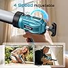 SEESII Silicone Sealant Gun with 2x2000mAh-Batteries, 21V Electric Caulking Gun with LED Light, 4 Adjustable Speeds, Auto Retract for Filling and Sealing