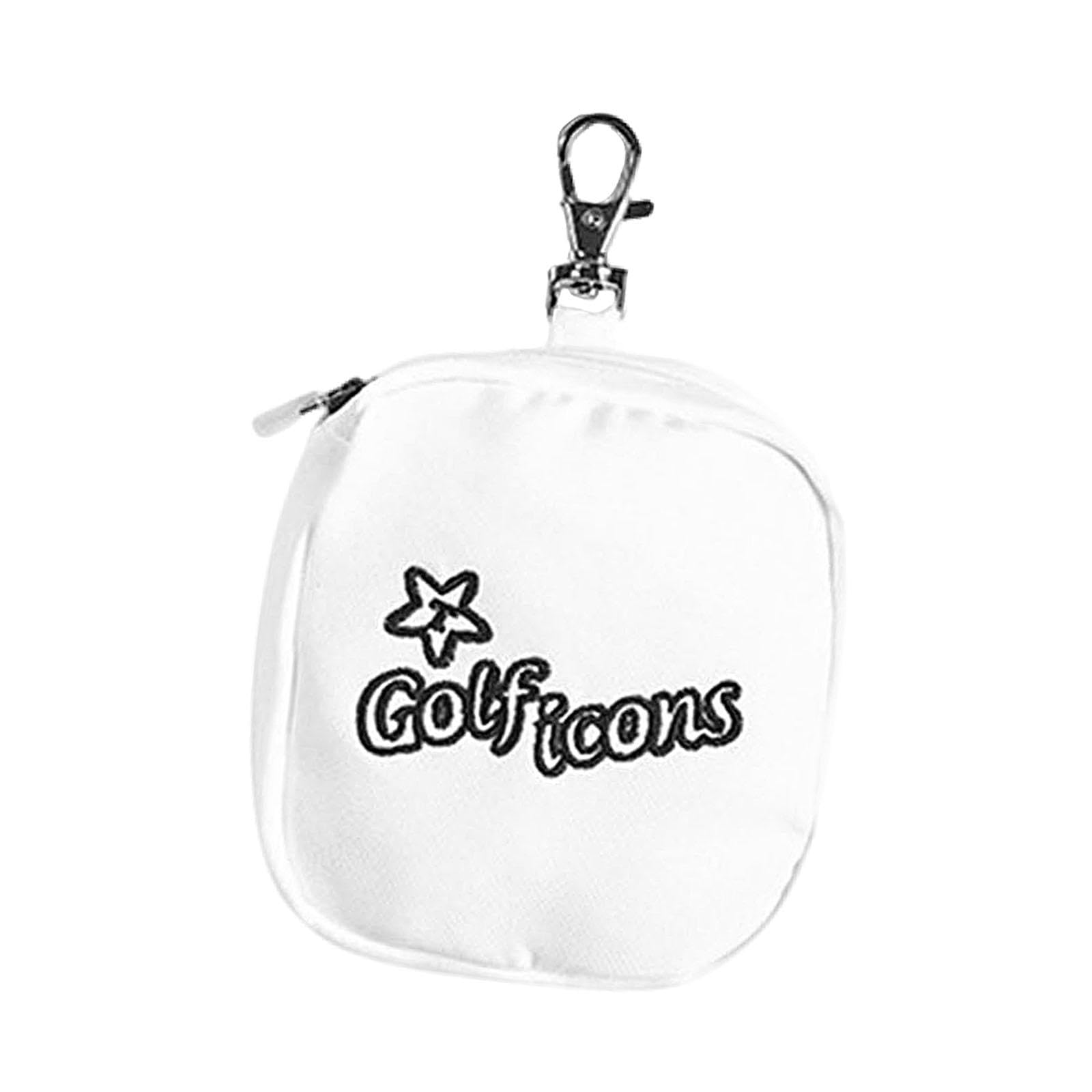 Golf Ball Waist Bag Storage Container Golf Storage Pocket for Sports Outdoor White-image-24