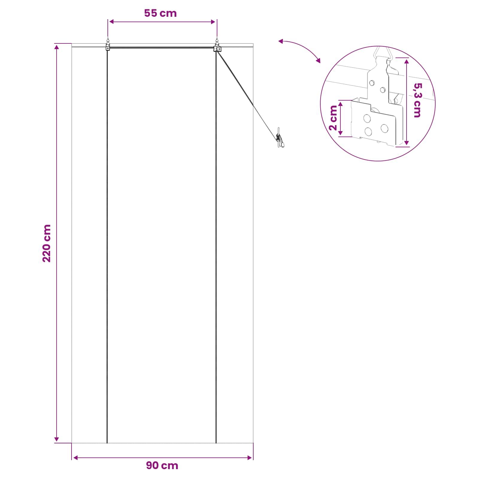 vidaXL Store Enrouleur Naturel 90 x 220 cm Bambou