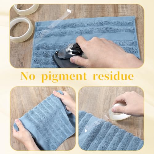 Yuomeaz Hitzebeständiges Klebeband 2 Rollen, 18 mm X 33 m Sublimation Klebeband Hitzebeständig, Kapton Tape Transparent für Diy Handwerk, Elektronische Leiterplatten