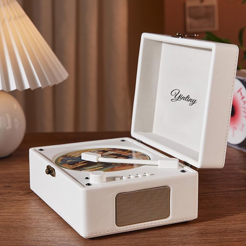 Yintiny CD Player playing a CD in a room setting