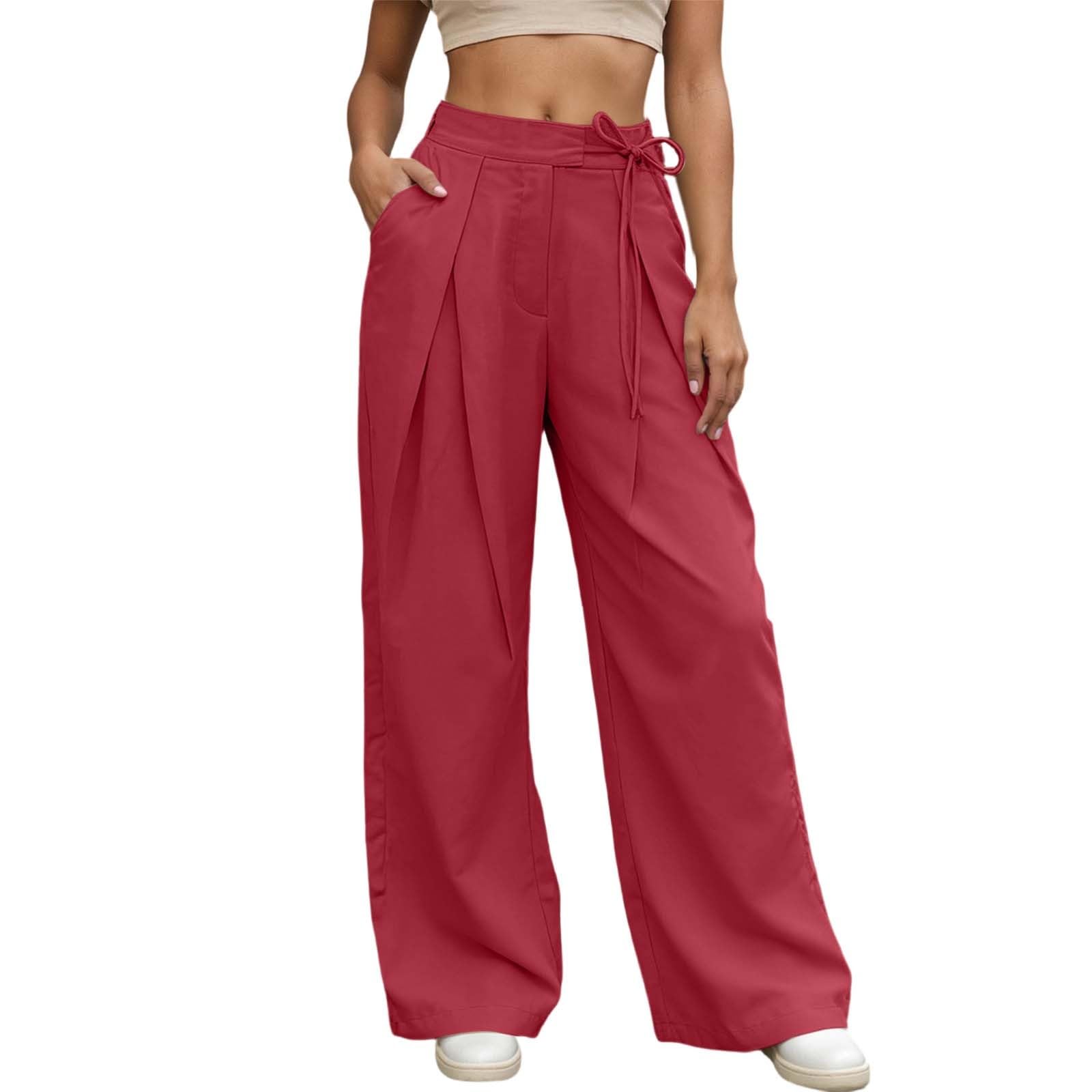 Pantalones de mujer moldeadores y elásticos con cintura elástica de confort total