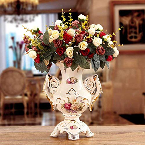 Vase en céramique de table pour stabiliser vos bouquets rétro