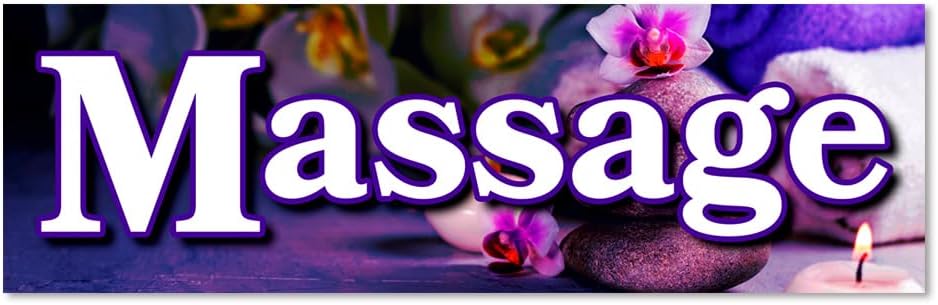 Massage Vinyl Banner 8 Feet Wide by 2.5 Feet Tall
