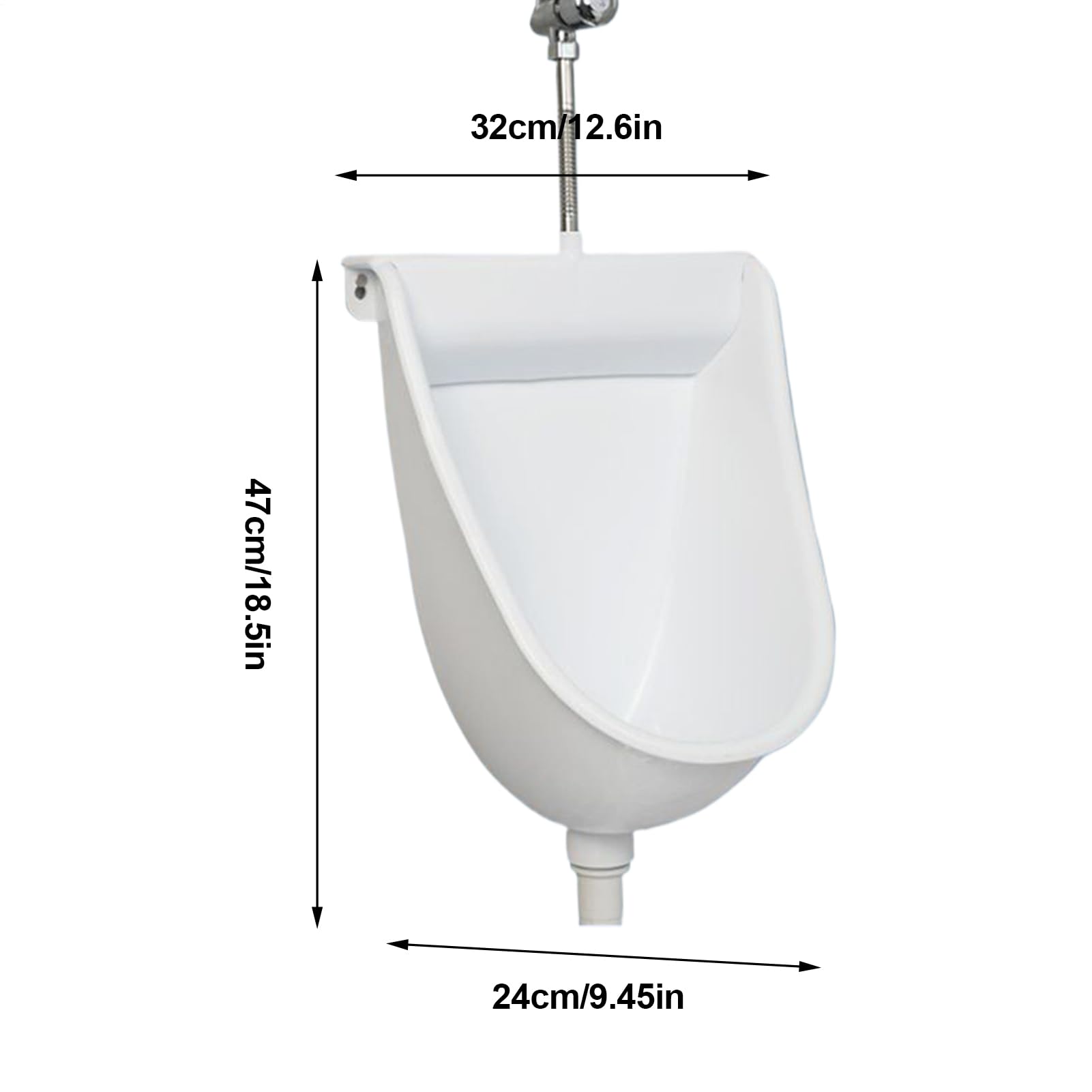 WC da parete per uomo, con scarico, per esterni, casa, camera da , camper, appartamento, papà, fidanzato, nonno