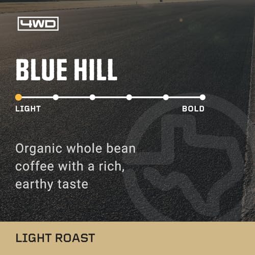 4WD Coffee Blue Hill Café Orgánico en Grano Tostado Suave 12 oz miniatura 4