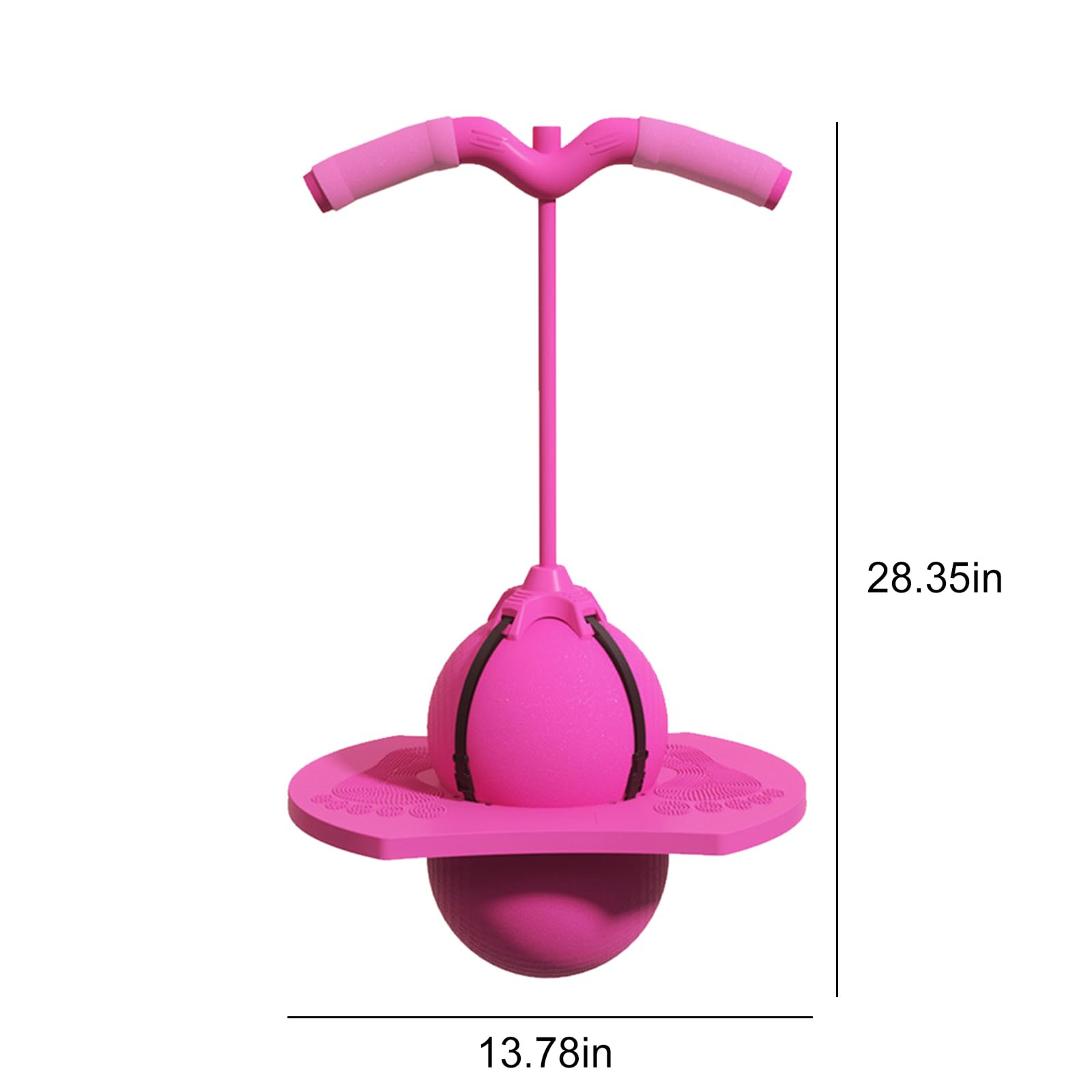Balance Jumping Ball with Handle & Pump, Pogo Jumper Ball for Kids and Adults Anti-Slip Bouncing Exercise Toy - Image 5