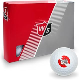 Angry Shark Scuba Diving Flag Diver Wilson Golf Balls 12 Pack, Regulation Size Full Color Premium Golf Balls