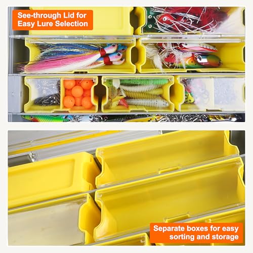 Caja organizadora impermeable para aparejos de pesca OROOTL XC-50 miniatura 3