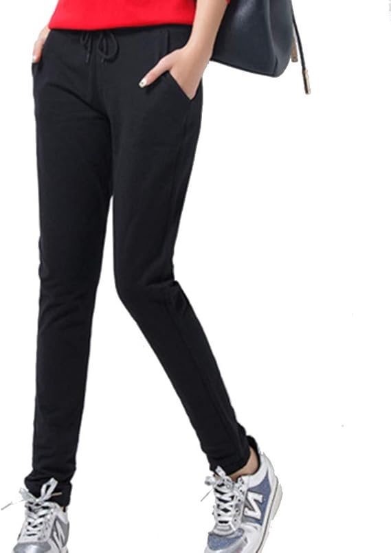 Amazon Tdb スウェットパンツ リブなし 無地 ジョガーパンツ レディース リラックス 楽パンツ ロングパンツ 通販