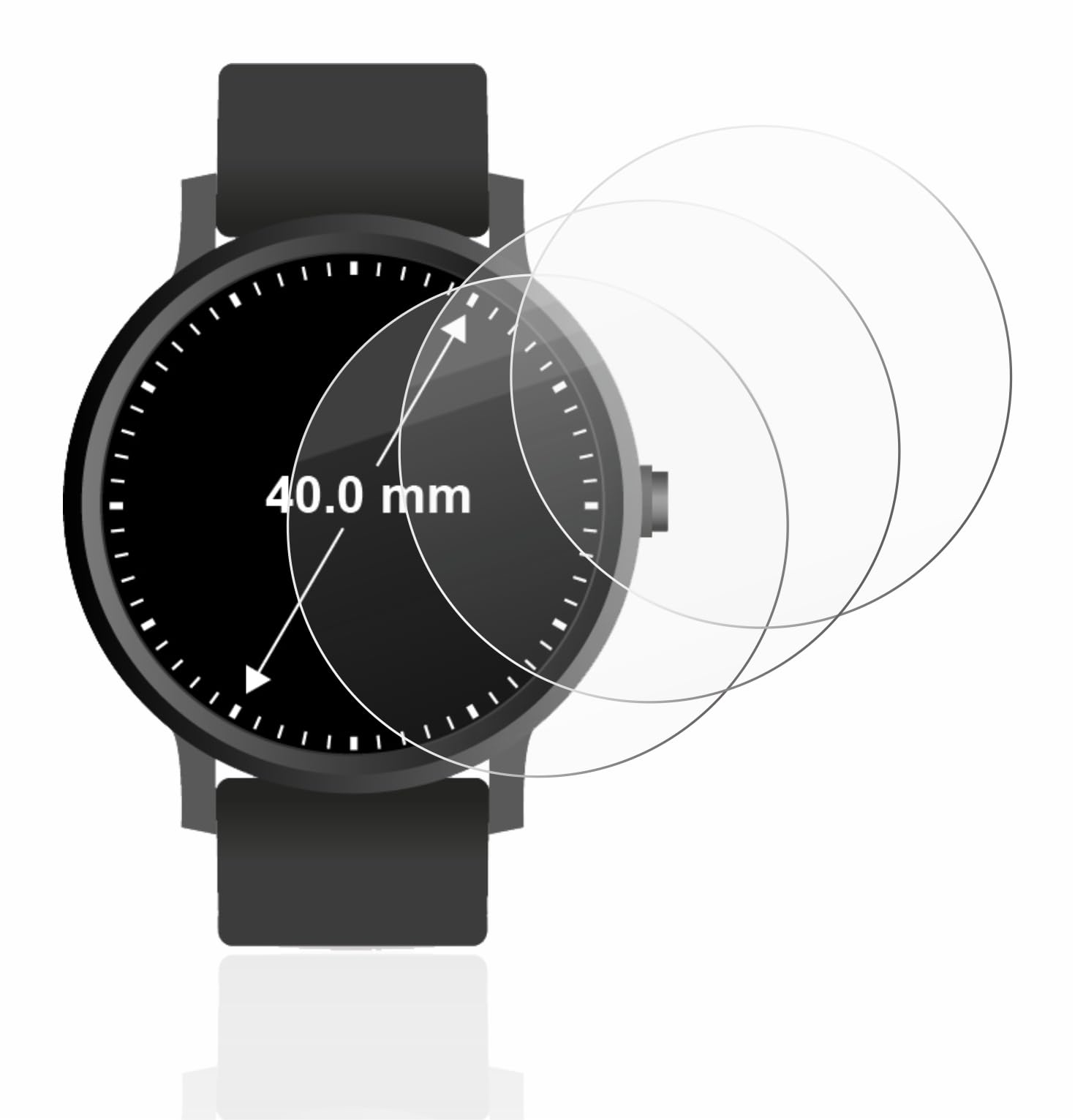 Per Suunto 9 Pellicola Vetro Temperato 3 Pezzi Protezione Schermo